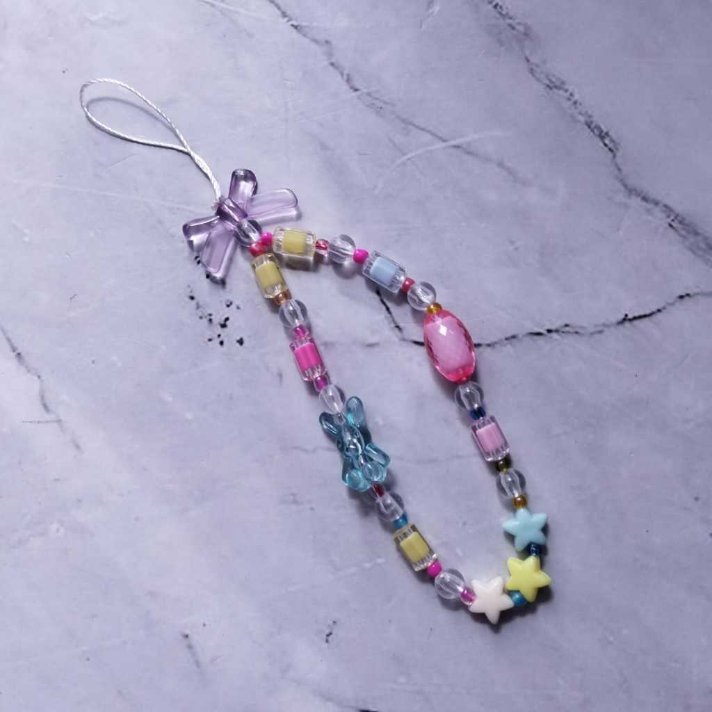 Gantungan hp kupu-kupu / Gantungan kunci butterfly / Gantungan tas / Lanyard HP estetik