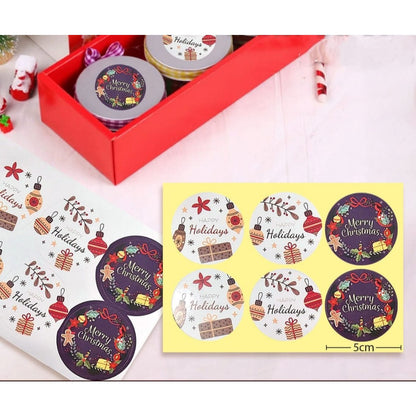 Pekanbaru Christmas Sticker / Sticker Hampers Natal Lembaran Berbagai Motif