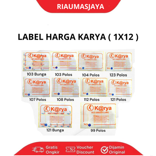 Pekanbaru Stiker Label Harga Karya / Label Undangan