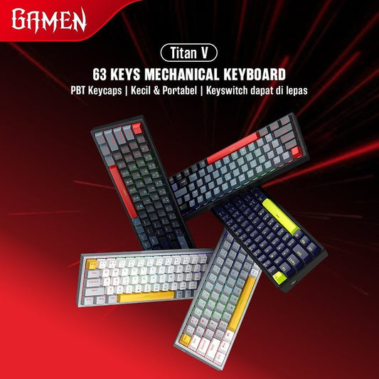 Pekanbaru Keyboard Mechanical Gamen Titan V Rgb
