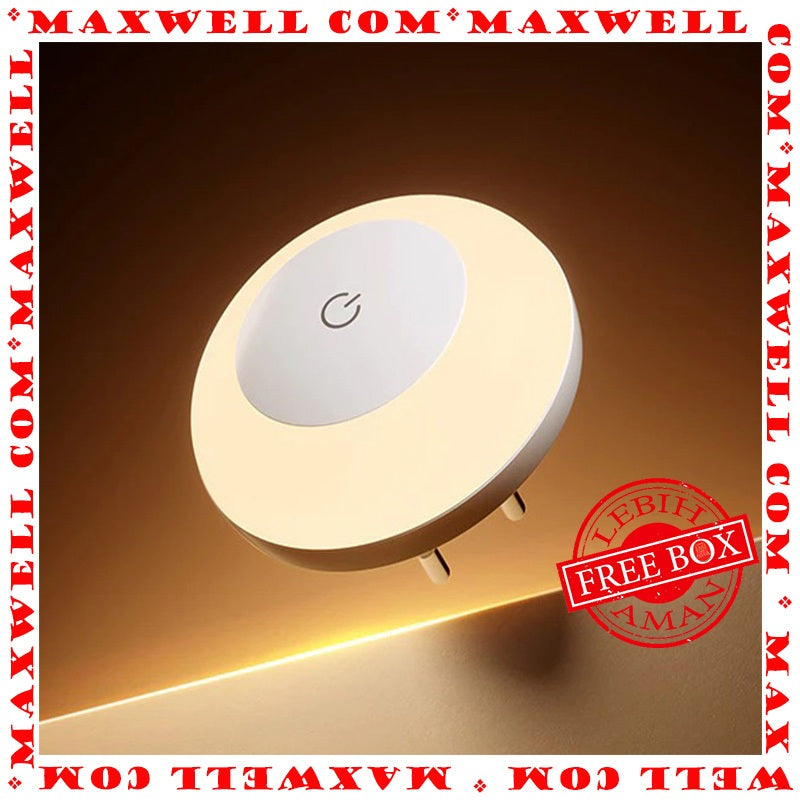Pekanbaru Vivan Vps-H008A Led Lampu Malam Sensitive Touch Night Light 3 Tingkat Kecerahan Safety Sockets