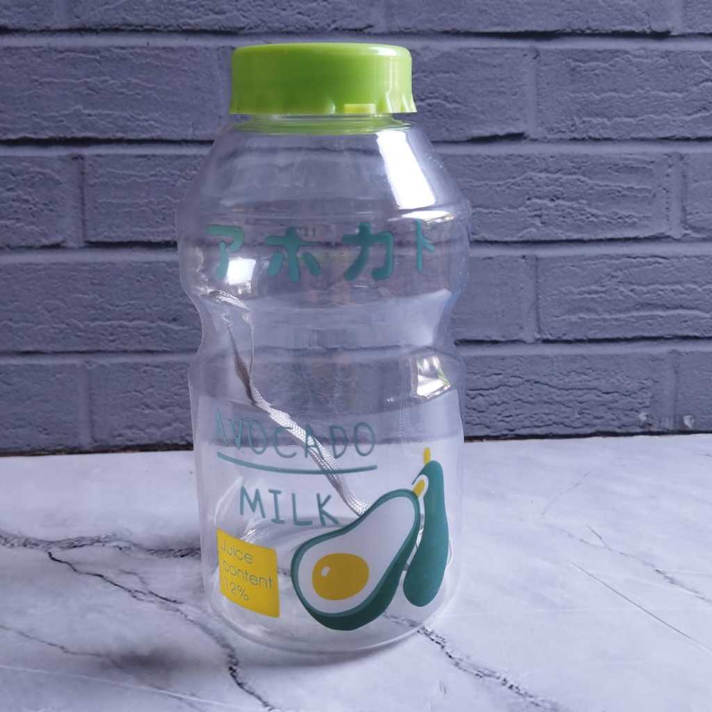 HR- BOTOL MINUM PLASTIK COFFEE Tea Portable Korea Tumbler Kopi Teh Portable Gelas Plastik Anti Tumpah (WARNA RANDOM)