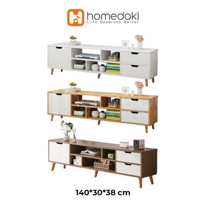 Pekanbaru Homedoki  Meja Tv Kayu Tv Serbaguna Minimalis Jumbo Meja Tv Minimalis Tv Meja Tv Rak Tv Minimalis Bufet Tv Minimalis Kayu Modern Murah
