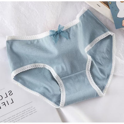 Pekanbaru Celana Dalam Wanita Motif Strawberry Fashion Jepang Crotch Mid Waist