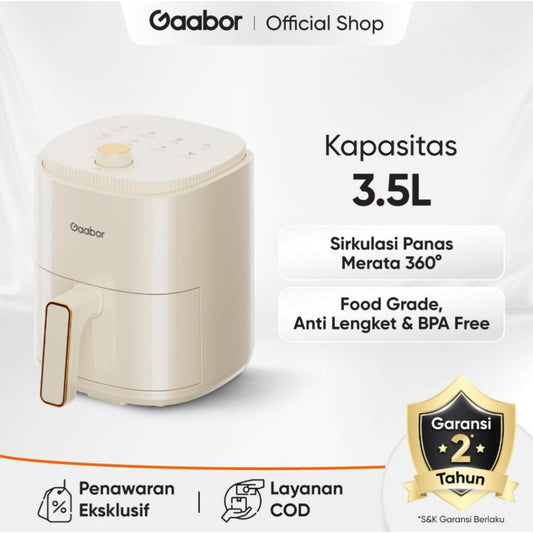 Pekanbaru Air Fryer Gaabor Af-35M01A 3,5Liter Cream