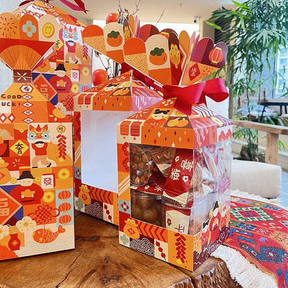 Pekanbaru Cny Hampers Box / Kotak Hampers Imlek Mika Bunga
