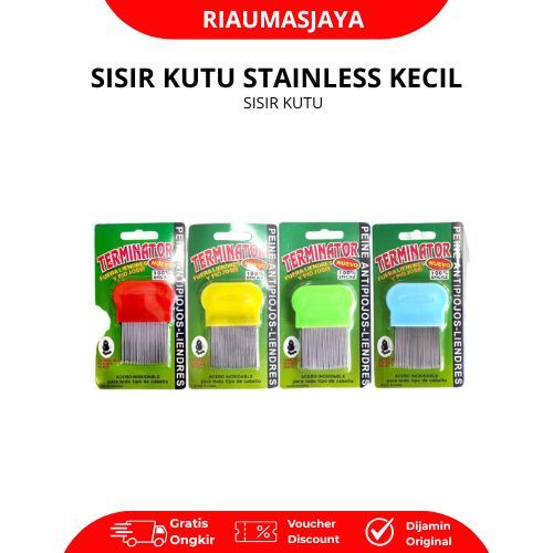 Pekanbaru Serit Kutu Pendek Stainless - Sisir Kutu Pendek