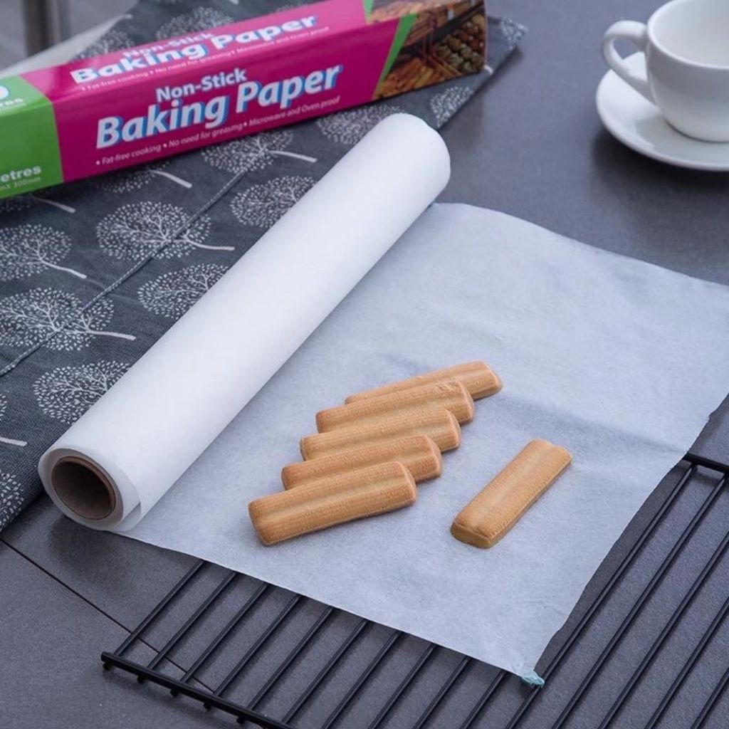 Baking Paper 10 Meter Kertas Roti Kue Alas Panggang Anti Lengket / Kertas Alas Kue