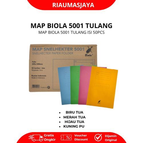 Pekanbaru Map Biola 5001 Tulang / Stopmap/ Map Kertas