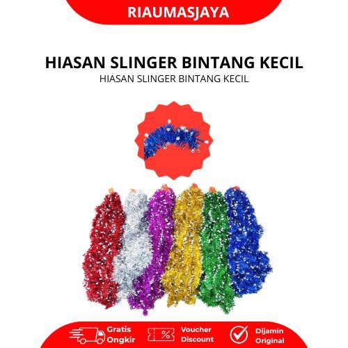 Pekanbaru Hiasan Slinger Bintang Kecil Premium Untuk Dekorasi Natal Ulang Tahun Dan Pesta Serbaguna Tinsel Elegan Dan Mewah