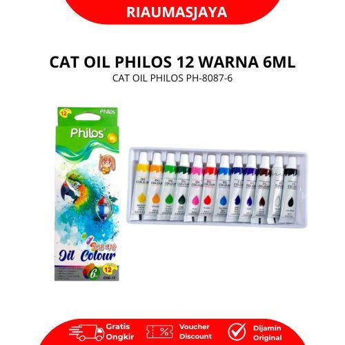 Pekanbaru Philos Cat Oil Colour 12 Wrn 6 Ml  Ph - 8087-6