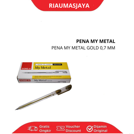 Pekanbaru {Dong A} Pena My Metal Gold 0.7 Mm