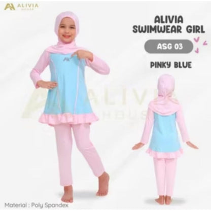 Pekanbaru Alivia House - Alivia Swimwearkids As Girl 03 - Baju Renang Anak Perempuan Muslim