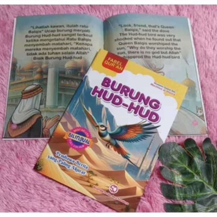 Buku Cerita Fabel Qur'an Bergambar Bilingual Buku Dongeng Dalam Al-Qur'an Terbaru