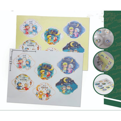 Pekanbaru Sticker Idul Fitri / Lebaran Lembaran Berbagai Ukuran