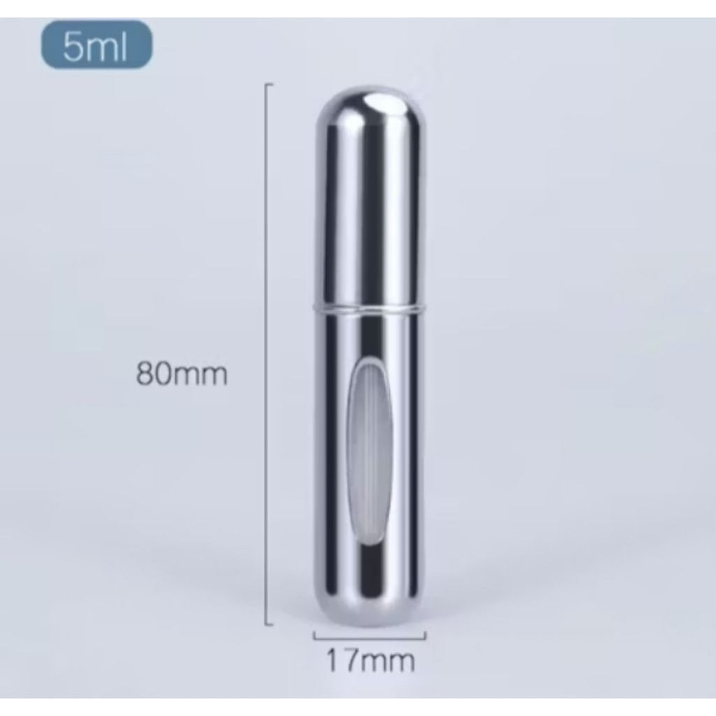 Pekanbaru Botol Parfum Mini Travel 5 Ml Atomizer Bottle Spray Aluminium Isi Ulang