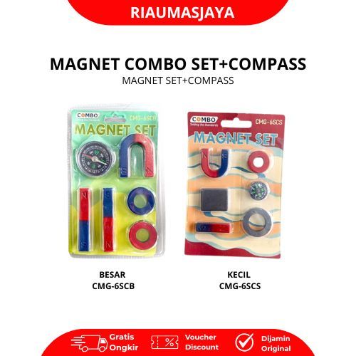 Pekanbaru Combo Magnet Set+Compas Uk Besar & Kecil