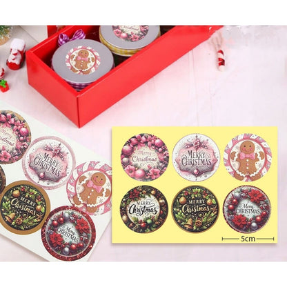 Pekanbaru Christmas Sticker / Sticker Hampers Natal Lembaran Berbagai Motif