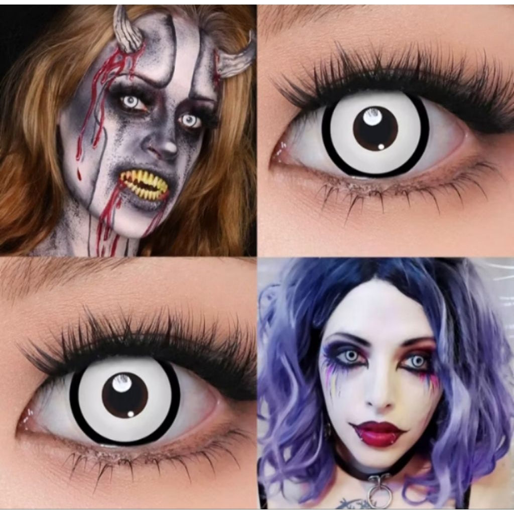 Pekanbaru Softlens Cosplay, Koleksi Lensa Seni Gotik, Diameter: 14.50Mm Anime Hantu