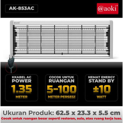Pekanbaru Perangkap Nyamuk Aoki / Insect Killer Arus Ac 4W 6W 8W 10W