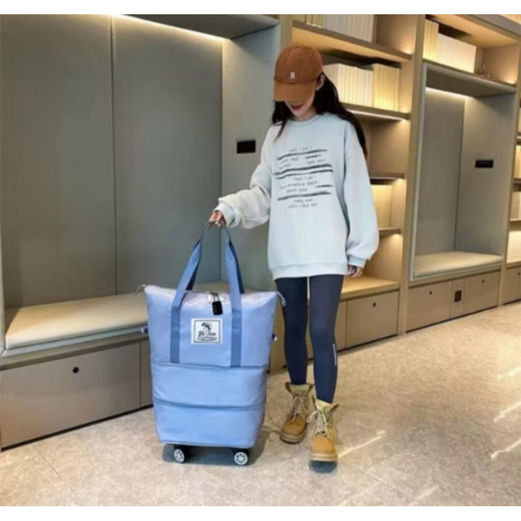 Pekanbaru Tas Traveling Roda Dapat Di Gembok Tas Tingkat Tas Duffel Jumbo-Tas Jinjing