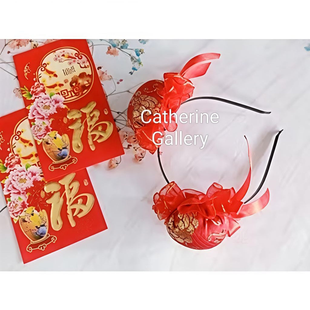 Pekanbaru Pita Imlek Chun Li / Bando Imlek Chun Li / Baby Headband Chun Li