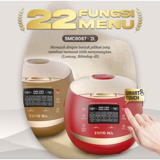 Pekanbaru Magic Com Yong Ma Digital Smc-8087 / Rice Cooker Yongma Smc8087Digital 2 Liter