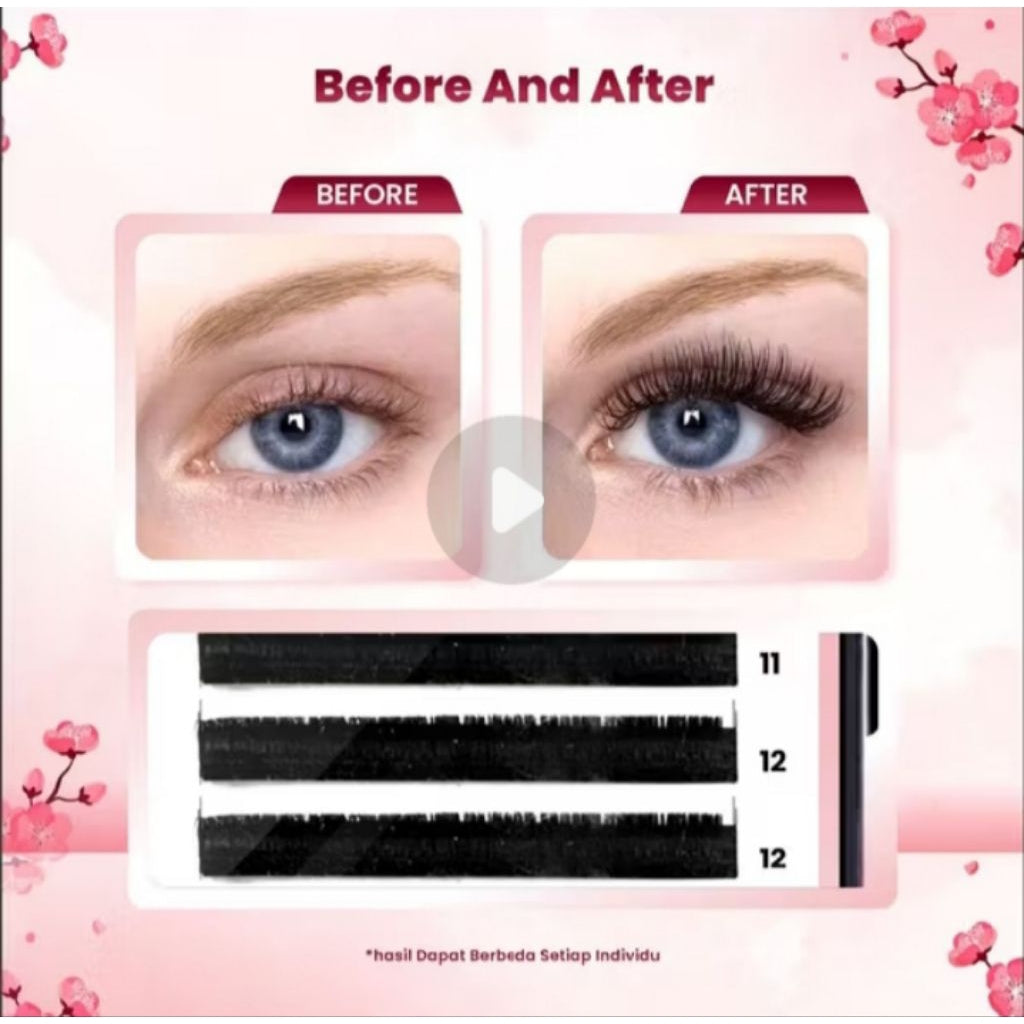 Pekanbaru Candy Eyelash Dd-Curl Extension Bulu Mata Palsu Water Proof