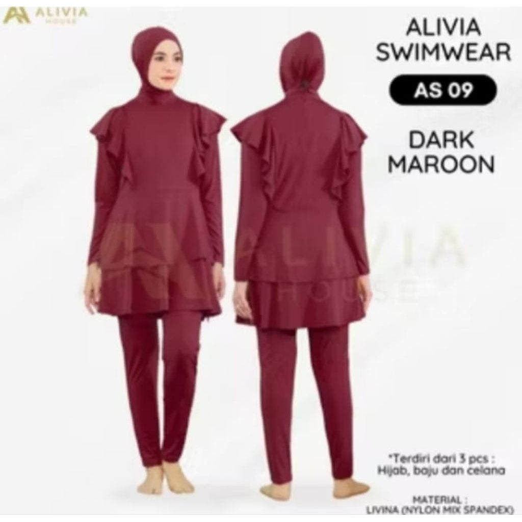 Pekanbaru Alivia House - Alivia Swimwear As09-Baju Renang Muslimah Syari Dewasa Wanita Muslim