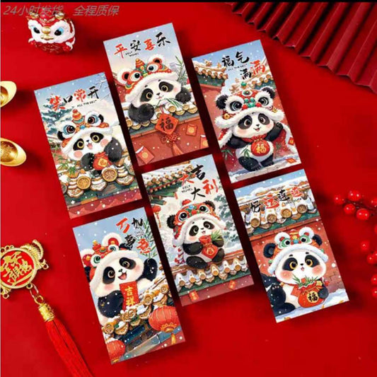 Pekanbaru Angpao Imlek Besar Bahan Tebal Isi 6Pcs
