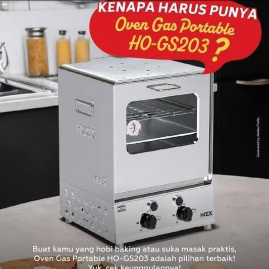 Pekanbaru Oven Gas Hock Api Atas Dan Bawah Ho-Gs203 / Oven Gas Hock Portable Staimless Steel Ho Gs23