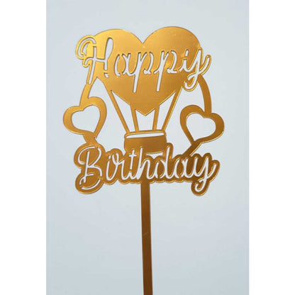 Pekanbaru Cake Topper Akrilik Happy Birthday / Mother'S Day / Father'S Day Ukuran Besar (Instan Only)