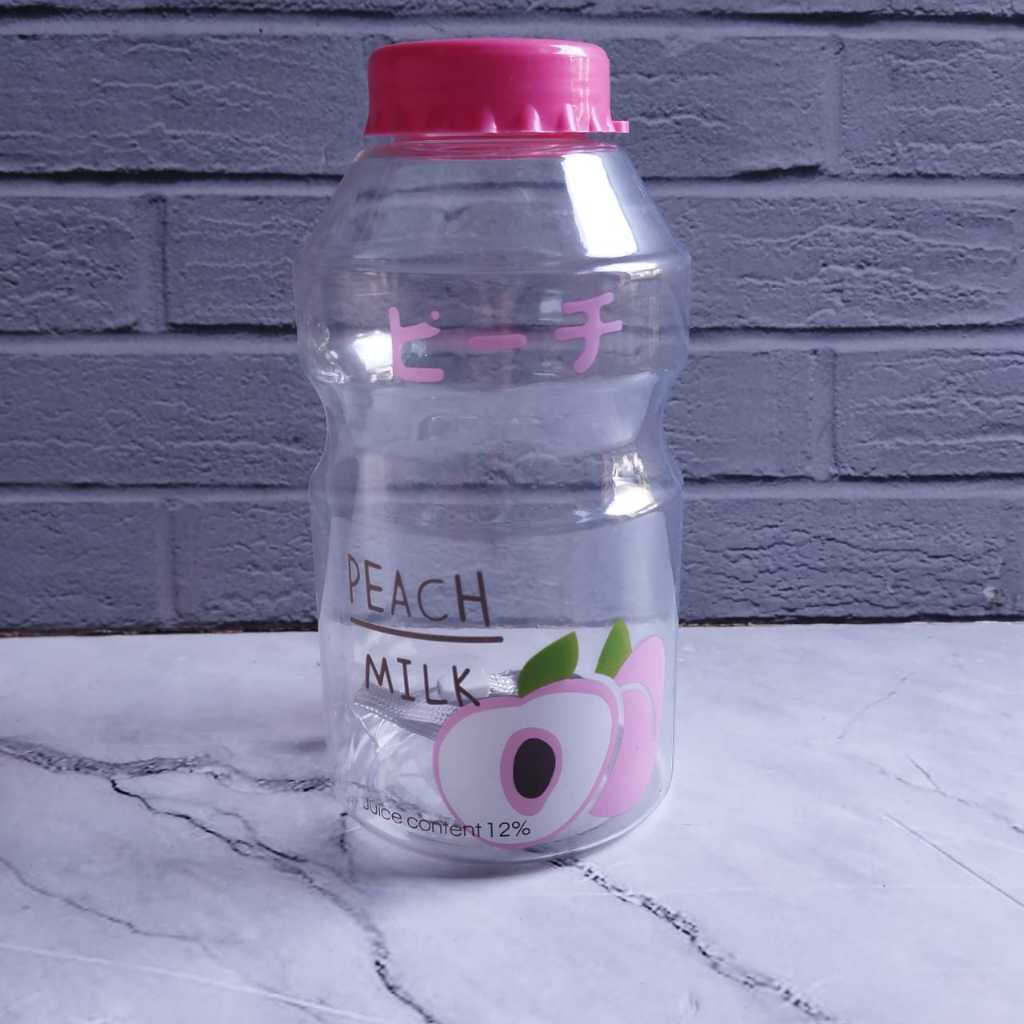 HR- BOTOL MINUM PLASTIK COFFEE Tea Portable Korea Tumbler Kopi Teh Portable Gelas Plastik Anti Tumpah (WARNA RANDOM)