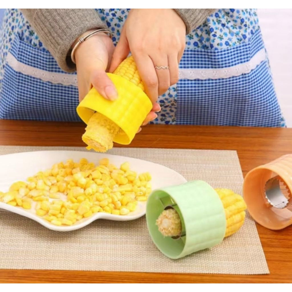 Pekanbaru Alat Pengupas Jagung Bulat / Corn Peeler Putar / Parutan Pemisah Biji Jagung Manual Praktis