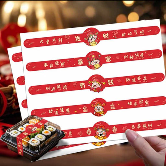 Pekanbaru Sticker Imlek / Cny Lembaran Berbagai Ukuran