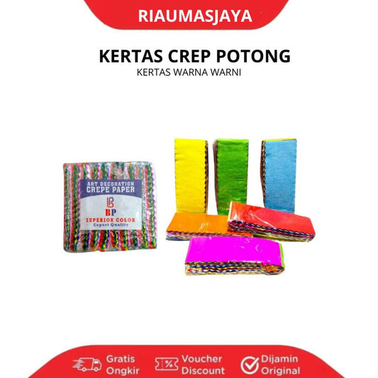 Pekanbaru Kertas Crepe Potong/Kertas Krep Warna Warni