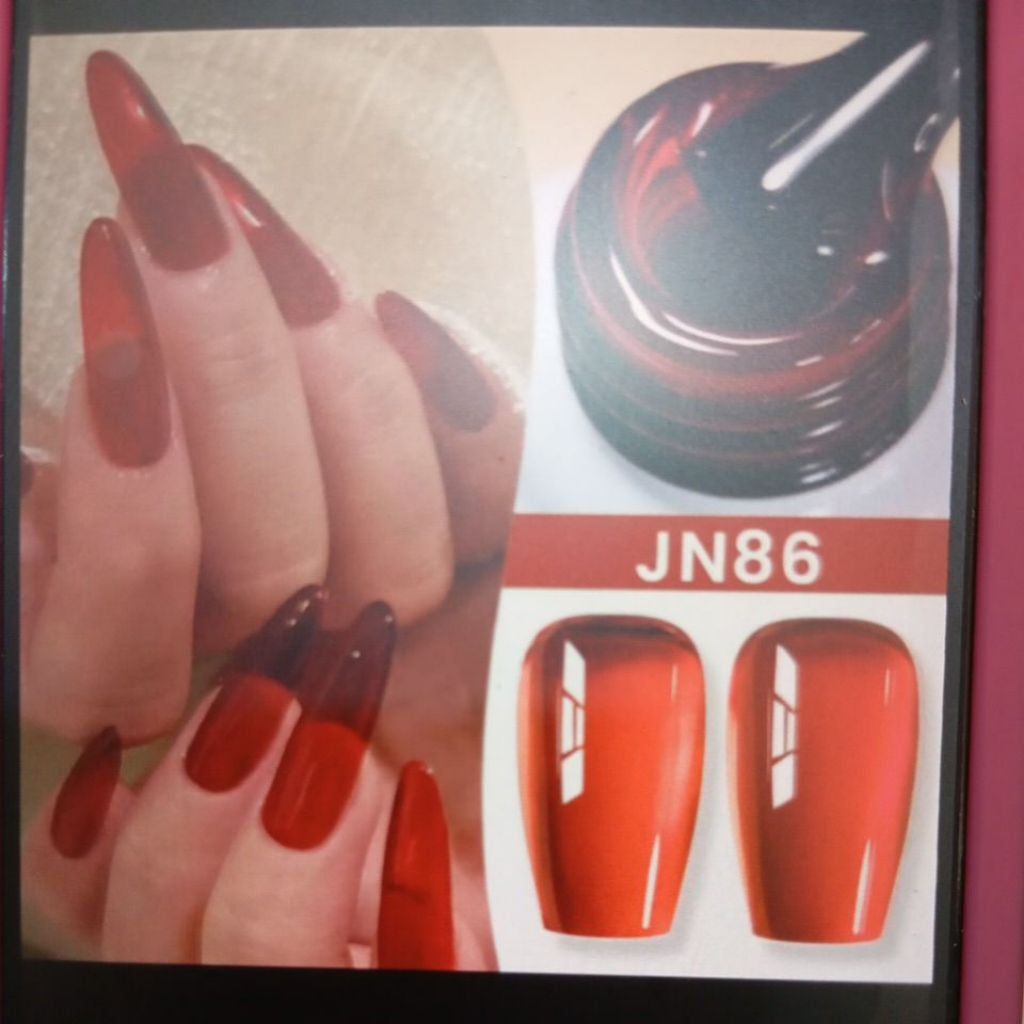 Pekanbaru [Bpom] Born Pretty 10Ml Wine Red Jelly Gel Polish Red Kutek Gel Classic Red Gel