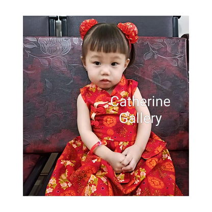 Pekanbaru Pita Imlek Chun Li / Bando Imlek Chun Li / Baby Headband Chun Li
