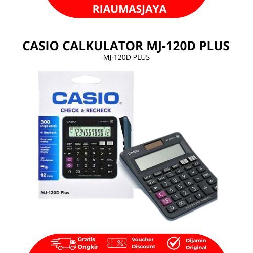 Pekanbaru Casio Kalkulator Mj-120D Plus Dengan Fitur Check & Recheck Desain Praktis Dan Keakuratan Tinggi Untuk Kebutuhan Harian