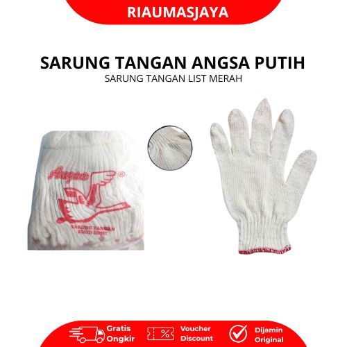 Pekanbaru Sarung Tangan Angsa Putih 1 Pack Isi 12 Pasang