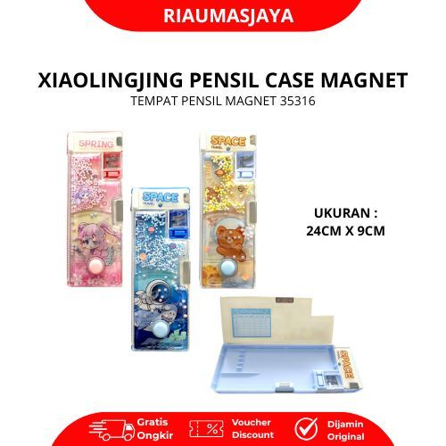 Pekanbaru Xiaolingjing Pensil Case Magnet +Mainan Air 35316