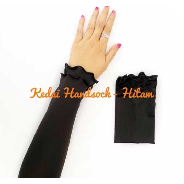 Handsock kerli senada premium Manset Lengan Curly