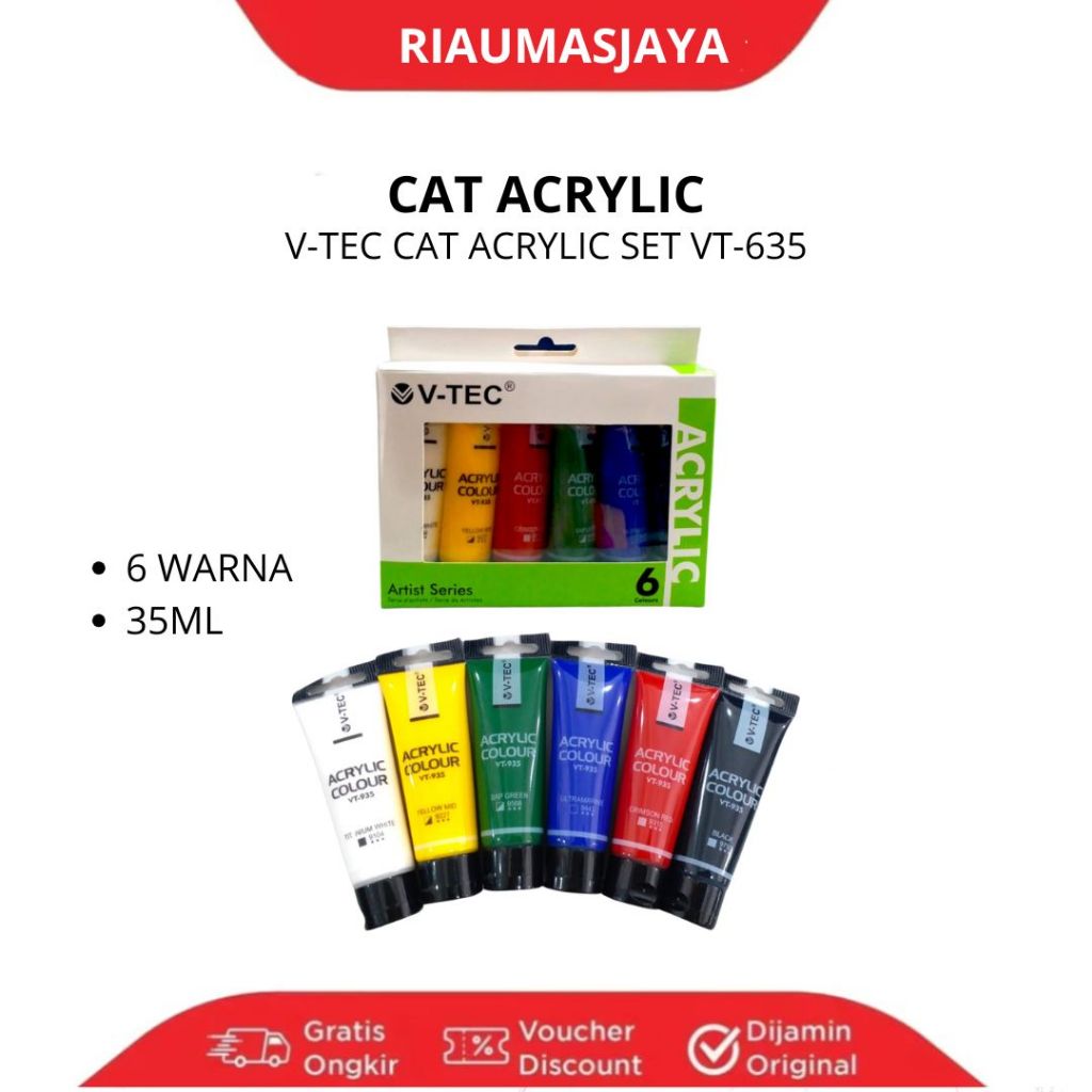 Pekanbaru V-Tec Cat Acrylic Per Set 635