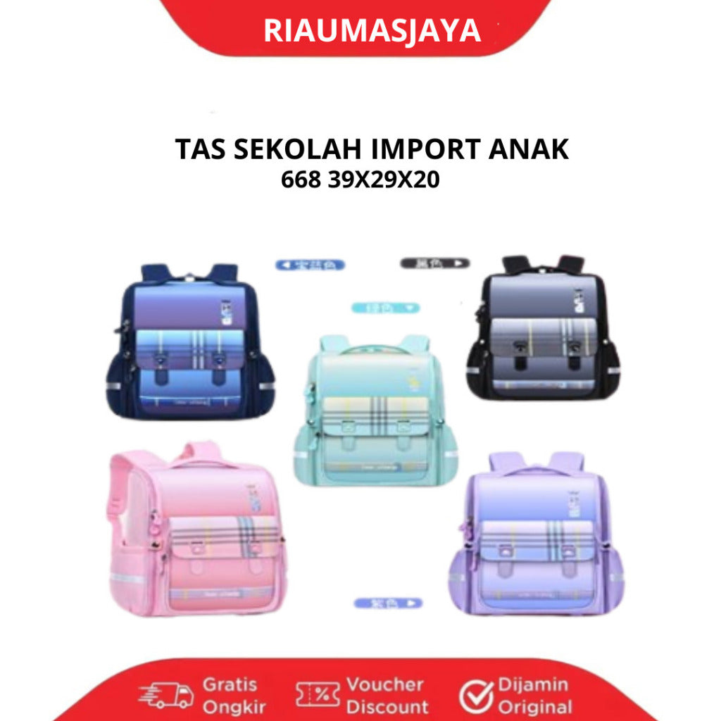 Pekanbaru {668} Tas Sekolah Sd-Smp / Tas Ransel Flap Zip2 Model Backpack Improt Bagus