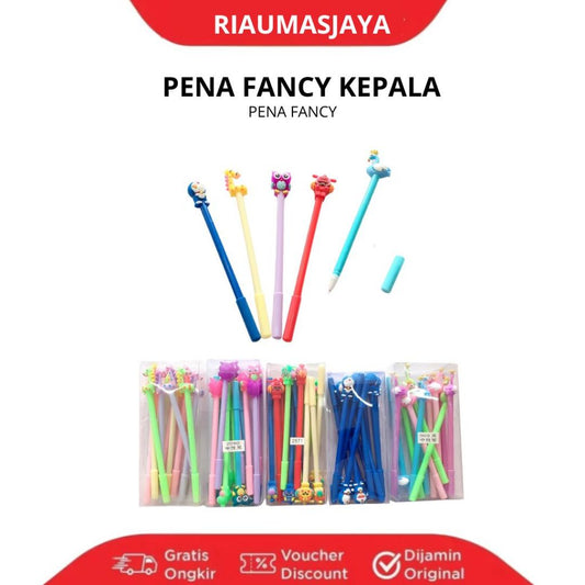 Pekanbaru Pena Gel Fancy Kepala Karakter 1X3,,Promo Beli 1 Set Bonus 3 Pcs