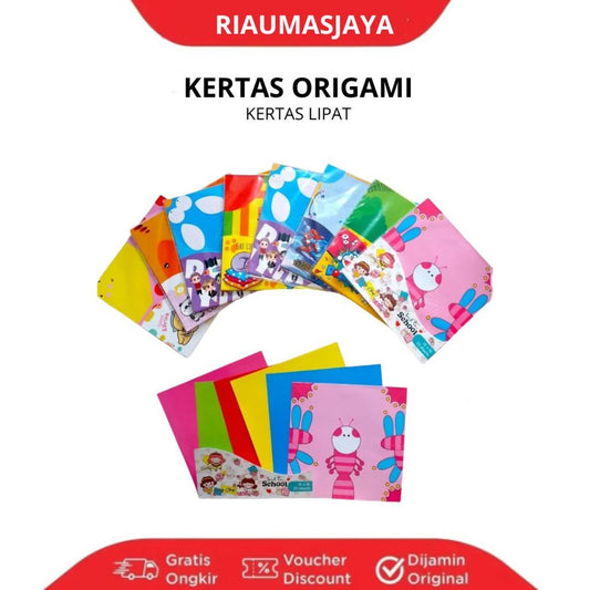 Pekanbaru Origami/Kertas Origami/Kertas Lipat Murah 1X5 (Isi 5 Bungkus)
