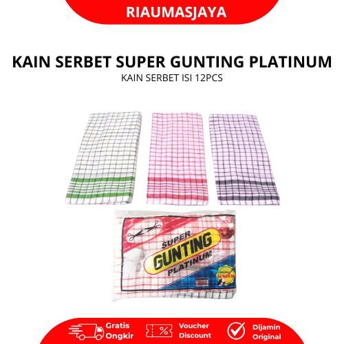 Pekanbaru Kain Lap Kotak Serbet Dapur Murah Per Lusin