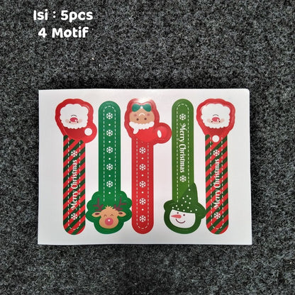 Pekanbaru Christmas Sticker / Sticker Hampers Natal Lembaran Berbagai Motif