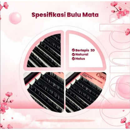 Pekanbaru Candy Eyelash Dd-Curl Extension Bulu Mata Palsu Water Proof