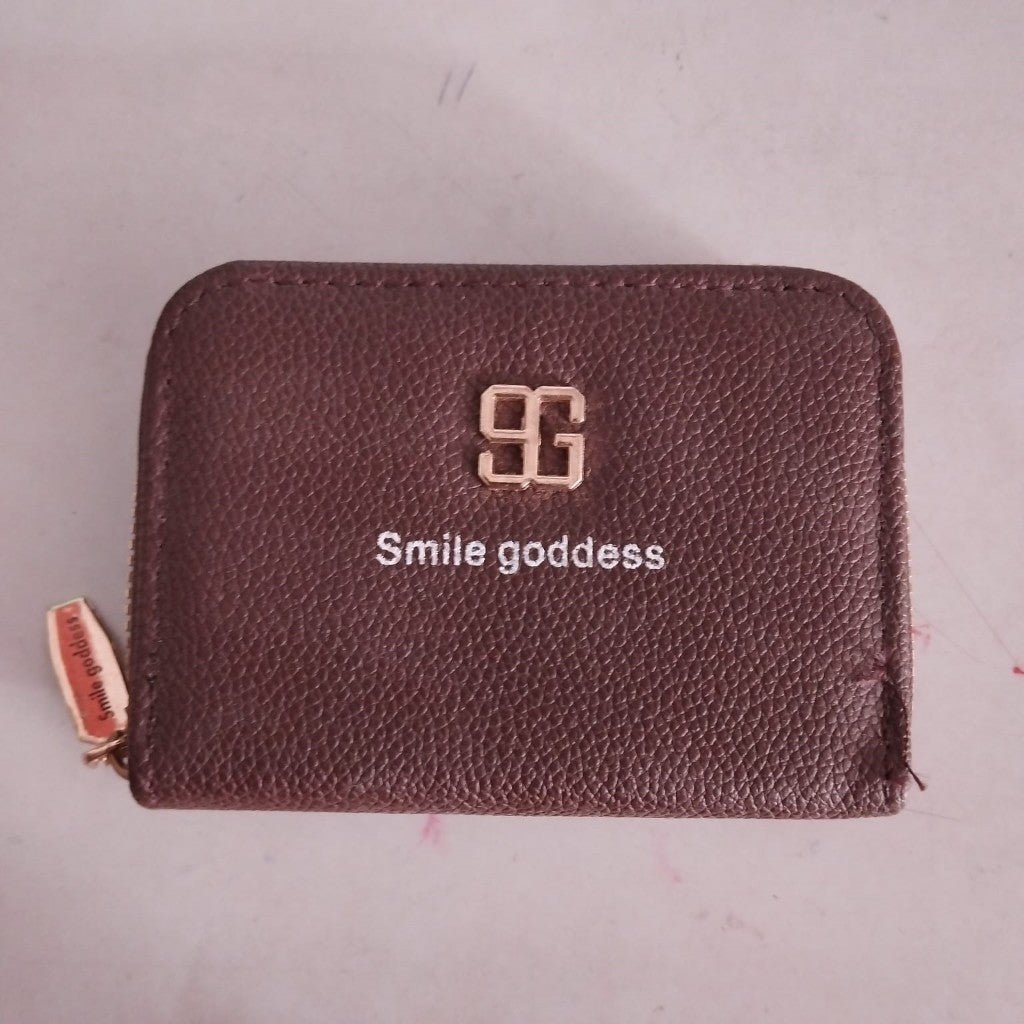 Dompet Kartu Polos Wanita Kecil Import Dompet Kulit Korea Mini